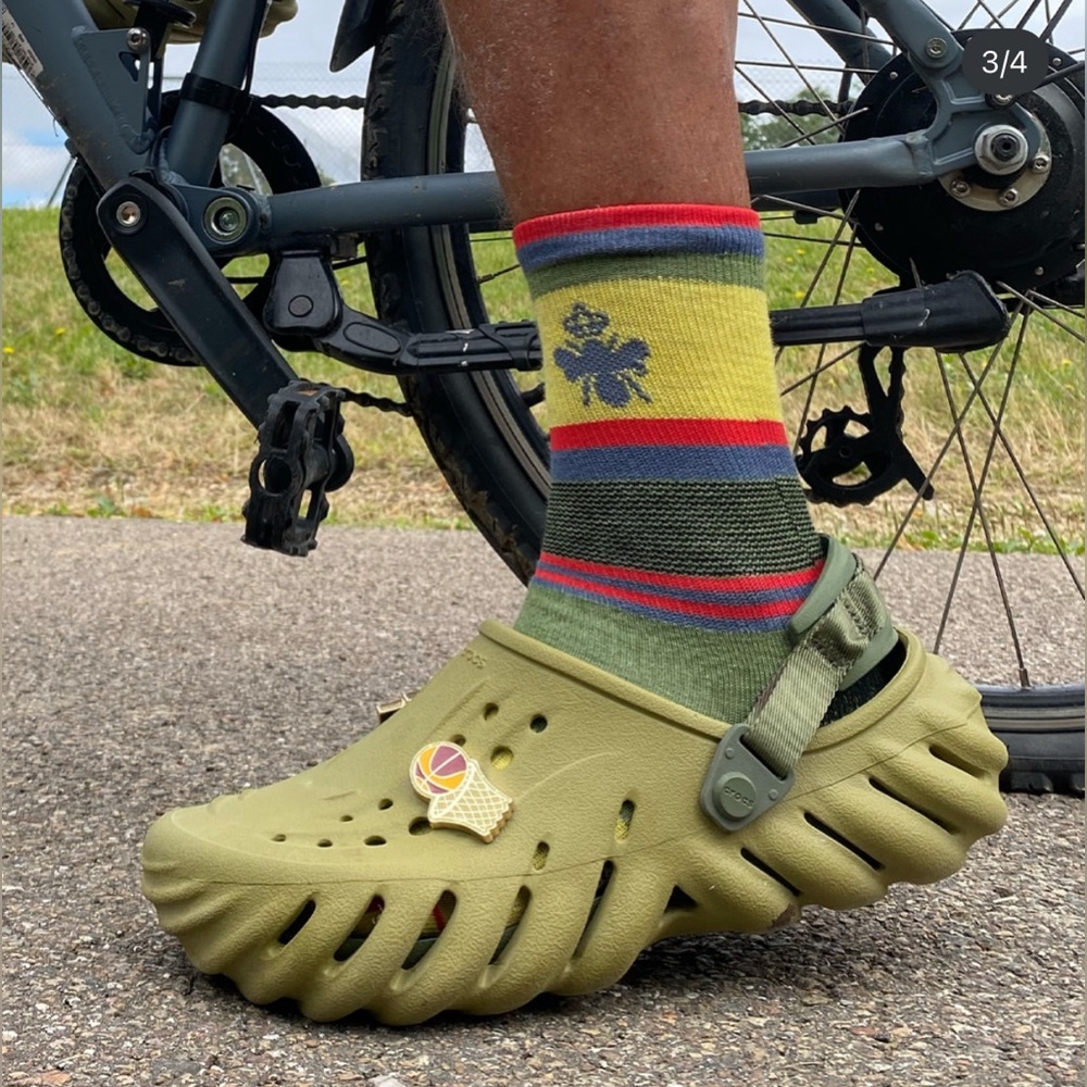 New🔥 Crocs X-Echo Clog Aloe/army green slides